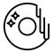 New clean dish icon outline vector. Detergent liquid