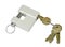 New close metal padlock