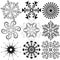 New collection snowflakes (vector)