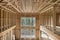 New Construction Home High Ceiling Wood Stud Framing