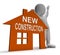 New Construction House Shows Newly Built Property