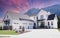 New Construction White Farmhouse Exterior Home Real Estate Housing House Dwelling Construction Canada Chilliwack British Columbia