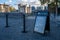 The new COVID-19 friendly extended entrance area to the Tower of London, which is closed as a result of the coronavirus pandemic