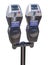 New credit card parking meters, isolated