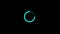 New cyan color circle loading bar animation video footage