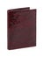New dark red wallet of reptile skin leather isolated