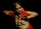 New Delhi, Delhi/India- June 14 2020: A portrait of a bharatnatyam girl dancer, wearing indian traditional dress