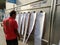 New Delhi, India - January 10, 2019 : Reservation Chart Board For Sleeper Class, Railway Station