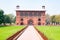 New Delhi, India, Mar 30 2019 - The architecture of the Naubat Khana drum house in the Red Fort of New Delhi, India