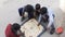 New Delhi India â€“ March 5 2021 : Street children playing carom board in the street, carrom board, Indian traditional indoor