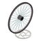 New detail icon isometric vector. Modern brake rotor and bicycle wheel icon