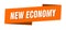 new economy banner template. new economy ribbon label.