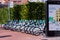 New electric bike rental parking for the mobility project