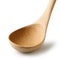 new empty wooden ladle