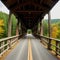 New England Wooden Covered Bridge
