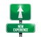 New experience road sign illustration design