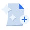 New file empty state single isolated icon with flat style