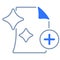 New file empty state single isolated icon with outline style