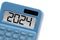 New financial year 2024 - Budget 2024 concept with calculator