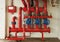 New fire fighting pipeline alarm system locked by metal chain