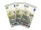 New five 5 euro banknote greenback paper money