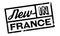 New In France rubber stamp