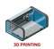 New generation of 3D Printing Machine printing a model of plastic.