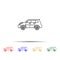 a new generation car multi color style icon. Simple thin line, outline vector of generation icons for ui and ux, website or mobile
