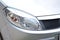 new gray car headlight and arrow, right front view, power, transport, speed