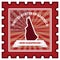 New Hampshire postage stamp. Vector illustration decorative design
