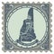 New hampshire state postage stamp. Vector illustration decorative design