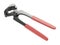 New hand pincers with red rubberized handles