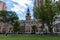 New Haven City Hall along the New Haven Green during the Summer in New Haven Connecticut