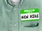 New Hire Nametag Sticker Green Shirt Rookie Employee Fresh Talent