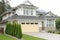 New Home House Yellow Garage Door Exterior Elevation