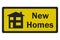 \'New Homes\' photo realistic sign