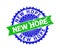 NEW HOPE Bicolor Rosette Scratched Stamp Seal