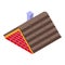 New house roof icon isometric vector. Tile paper