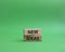 New ideas symbol. Concept word New ideas on wooden blocks. Beautiful green background. Business and New ideas concept. Copy space