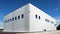 New industrial building made of large prefab concrete panels