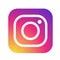 New Instagram camera logo icon vector with modern gradient design illustrations on white background