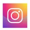 New Instagram camera logo icon  vector with modern gradient design illustrations on white background