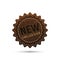 New label sticker leather imitation texture. Isolated  illustration