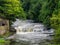 New Lanark waterfalls in Scotland