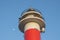 New lighthouse and a moon, El Cotillo, Fuerteventura