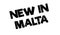 New In Malta rubber stamp