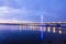 New Mersey Gateway Bridge in Runcorn spanning the River Mersey