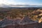 New Mexico Landscape Aerial with Views of dramatic cliffs, mountains, and mesas