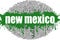 New Mexico word cloud design