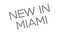 New In Miami rubber stamp
